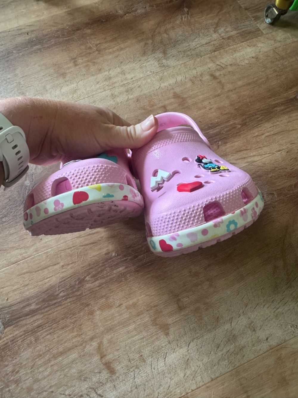 Disney Pink Minnie Mouse Clog Sandals with Charms - Picture 2 of 5